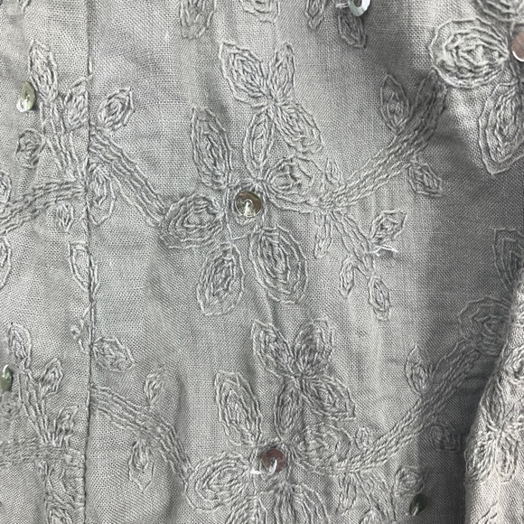 Fossil womens 4 skirt cotton sequins layered frayed hems romantic boho cottage - Picture 5 of 10